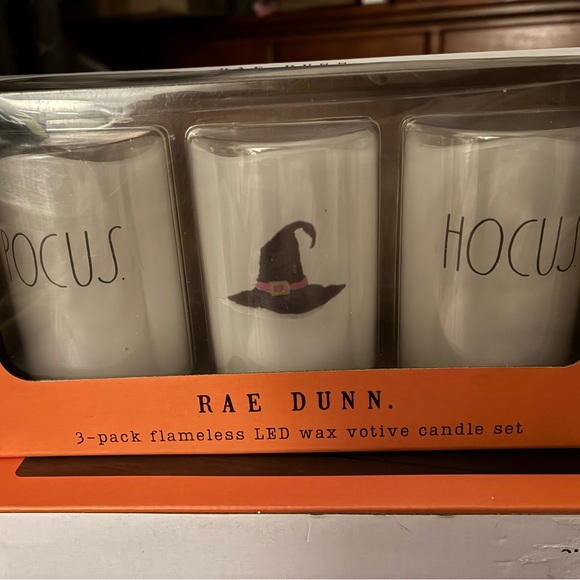 Rae Dunn Other - Rae Dunn Halloween LED Candle Set - White and Black